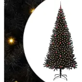 vidaXL Weihnachtsbaum Schwarz 240 cm PVC