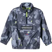 MINOTI - Windjacke für Jungen, mit kurzem Reißverschluss MN520 (146) (Schwarz)