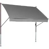OEM Klemmmarkise Style grau, 250 cm, ohne Bohren