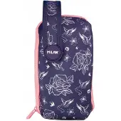 Milan Flowers Federmäppchen mit Zubehör Blau 08871FWB