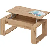 OEM Couchtisch Nova höhenverstellbar, Eiche, 105x55 cm