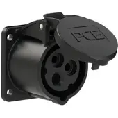 Pce 313-7f9 CEE-Anbausteckdose gerade (54x60mm) 16A 3p 7h IP44/IP54 3137f9