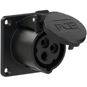 Pce 313-7 CEE-Anbausteckdose gerade (70x70mm) 16A 3p 7h IP44/IP54 3137