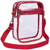 DONGKER Transparente Umhängetasche, PVC Durchsichtige Schultertasche Handtasche