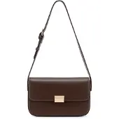 David jones - Damen Umhängetasche Kleine Handtasche Feste Kunstleder Braun