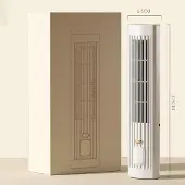 OEM Leiser Tischventilator ohne Rotorblätter, 3 Stufen, tragbar, Weiß