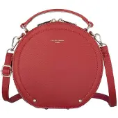 David jones - Damen Runde Umhängetasche - Frauen Kreis Tasche Kunstleder - Elegant