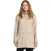 Didriksons Regenjacke Parka Damen Wasserdicht Winddicht Avon Beige