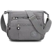 Milky Way Nylon Umhängetasche für Damen, Wasserdicht, Leichte Schultertasche mit