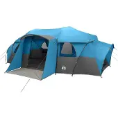 vidaXL Familienzelt mit Regenschutz wasserdicht 10 Personen Blau