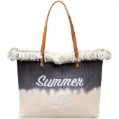 Merkloos Große Umhängetasche für Damen, lässige Strandtasche