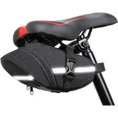 Merkloos Fahrradtasche Satteltasche Fahrradsatteltasche - Wasserdicht - Reflektierend - Klettverschluss