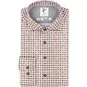 R2 Jerseyhemd Print Taupe - 45