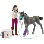 Schleich HORSE CLUB Ms Kramer mit Fohlen, Arzt, Horses, Pocket Sets, 5 Jahr(e), Mehrfarbig