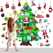 Merkloos DIY Filz-Weihnachtsbaum mit Dekorationen