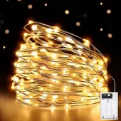 Dripio Lichtslinger 10 m 100 LED, warmweiß, batteriebetrieben, IP44