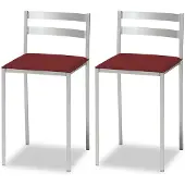 OEM 2er-Set Keukenkruk, Kunstleder, Bordeaux, 89x35x45 cm