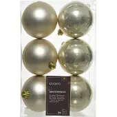 Ksd 6 Weihnachtskugeln Perle 80 mm (wit)