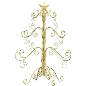 Syfax Metall Weihnachtsbaum Gold 61 cm Pulverbeschichteter Stahl