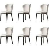 JVmoebel 6x Stühle Komfortabel Gepolstert Modern Bequem Hochwertig Elegant