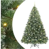 vidaXL Künstlicher Weihnachtsbaum Grün 180 cm PE und PVC