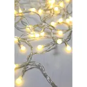 Dripio LED-Lichterkette 9,9 m, IP20, silberfarben