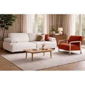 AEA Schicker Wohnzimmer Dreisitzer Designer Polstersessel Luxus 2tlg Set