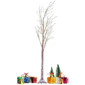 OEM Weihnachtsbaum mit Schnee, 150 cm, 210 LED-Lampen, Kunststoff