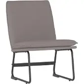 Merkloos Bequemer Relaxsessel in Taupe mit geneigter Rückenlehne