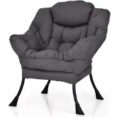 OEM Relaxsessel mit Armlehnen und Seitentasche, grau