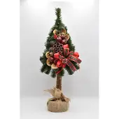 OEM Künstlicher Weihnachtsbaum mit Schmuck, 65 cm, grün