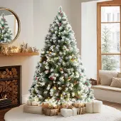 OEM Weihnachtsbaum 5FT mit 200 LED-Lichtern, Timer, Tannenzapfen
