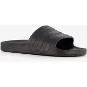 Adidas Badesandale SPORTSWEAR "AQUA ADILETTE", Damen, Gr. 44,5, Synthetik, schwarz (cschwarz, cblac), Schuhe Badesandale