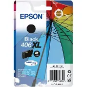 Epson Singlepack Schwarz 406XL Umbrella DURABrite Ultra Tinte, High (L) Yield, Schwarz, 19,1 ml, 1 Stück(e), 1200 Seiten, Einzelpackung