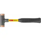PB Swiss Tools Rückschlagfreier Hammer, mit Kupfer-Einsätzen, Superglas-Stiel, 32 mm