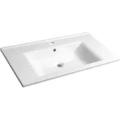 Aqualine ZUNO 85 Keramik-Waschtisch 85x45cm, weiss