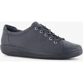 Ecco Soft 2.0 Veterschoenen Laag - Blauw - Maat 39