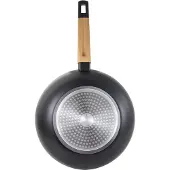 Bergner Wok 28cm Antihaft Aluminium EARTH BLACK mit Soft Touch Griff
