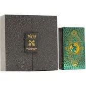 Ancient Wisdom Tarot-Karten mit goldener und türkis-farbener Folienverzierung – Geschenkset