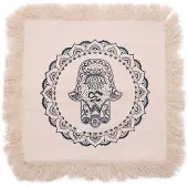 Ancient Wisdom Kissen "Hamsa Mandala" - 45x45 cm - grün