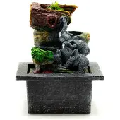 Ancient Wisdom Innenbrunnen – Verliebter Elefant, 20 cm