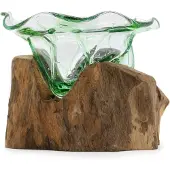 Ancient Wisdom Bierflaschen aus Recyclingmaterial – Große, Süßigkeitenschale aus Holz