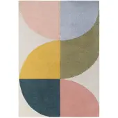 Ted Baker Wollteppich "Savile" rechteckig 17 mm Höhe Wolle, Naturteppich, Handgemacht, Wohnzimmer, Schlafzimmer, bunt