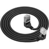 ACT DA7901, 1 m, Cat6a, U/FTP (STP), RJ-45, RJ-45, Schwarz