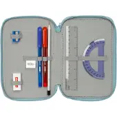 Safta Wicked 37 Pieces Triple Filled Mäppchen Blau Mann Blau One Size