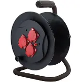 Elgotech ZB-111 Leere Kabeltrommel 3 Schuko Steckdosen