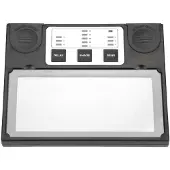 Dripio Schweißhelmlinse 110x90 mm mit Solarpanel, automatisch abdunkelnd
