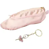 Merkloos Solidchoice – Rosa Ballettschuhe-Stifthalter mit Schlüsselanhänger – Kreativ und funktional