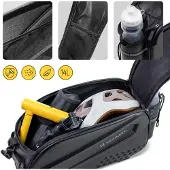 Wozinsky 5907769384905, Hinten, Fahrradtasche, Polyester, Polyurethan, EVA (Äthylen-Vinylazetat), Schwarz, 14 l
