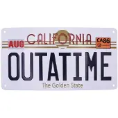 Fanattik Back To The Future Replica Number Plate Tin Sign
